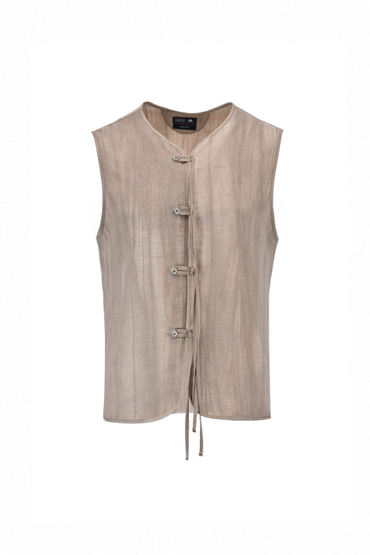 Camisa bohemia beige