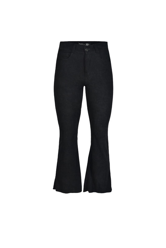 Pantalon flared pana