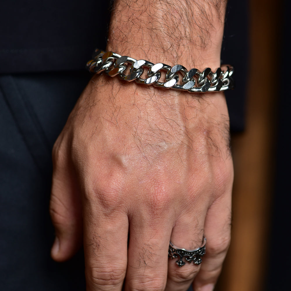 Silver Cuban bracelet