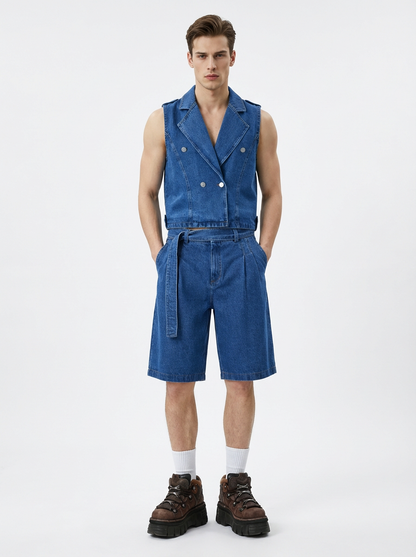 Chaleco tailored old money denim