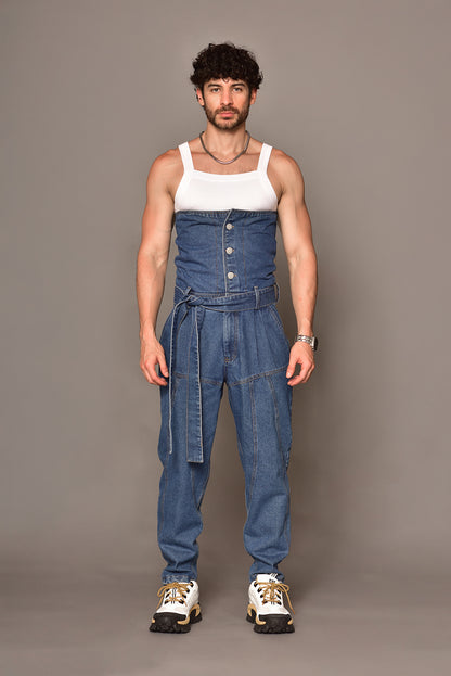 Tank top rib blanca