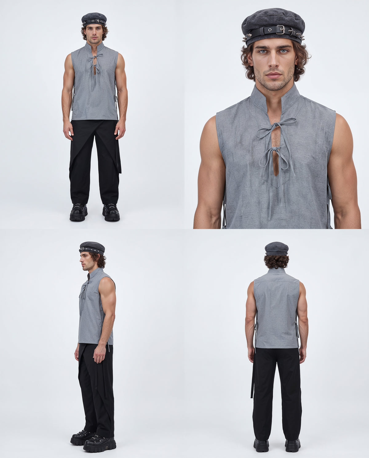 Camisa Akira Laces gris
