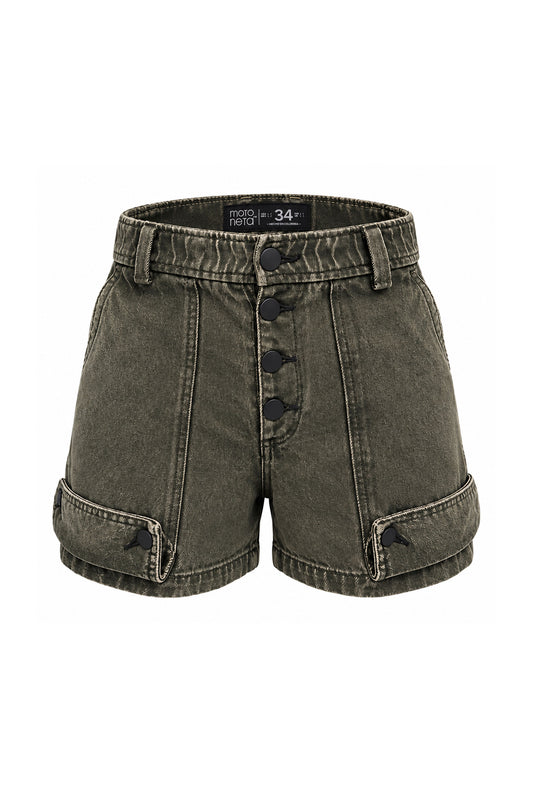 Short mini cargo baggy army