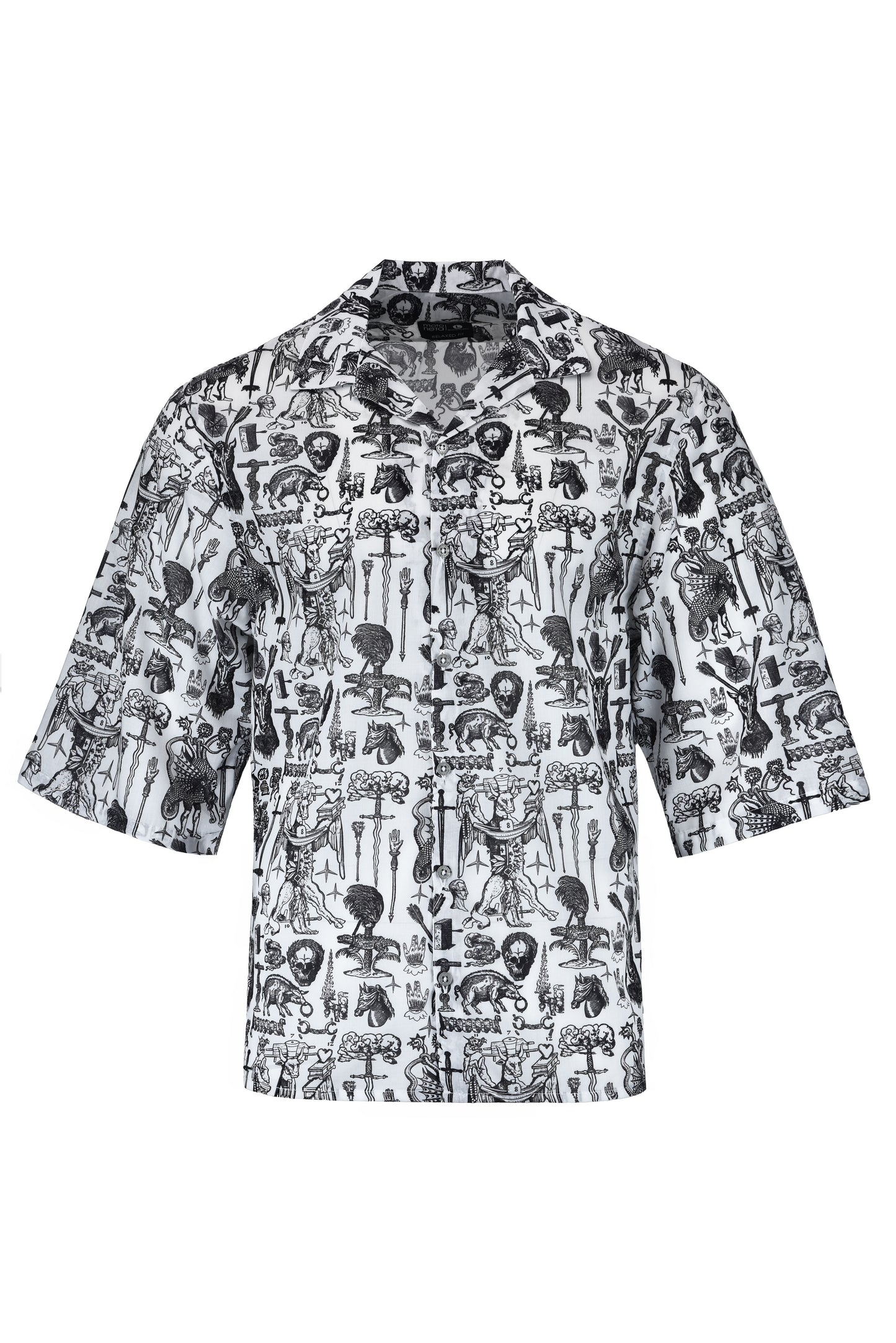 Camisa boxy fit tarot blanca