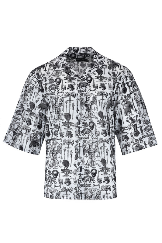 Camisa boxy fit nordica blanca