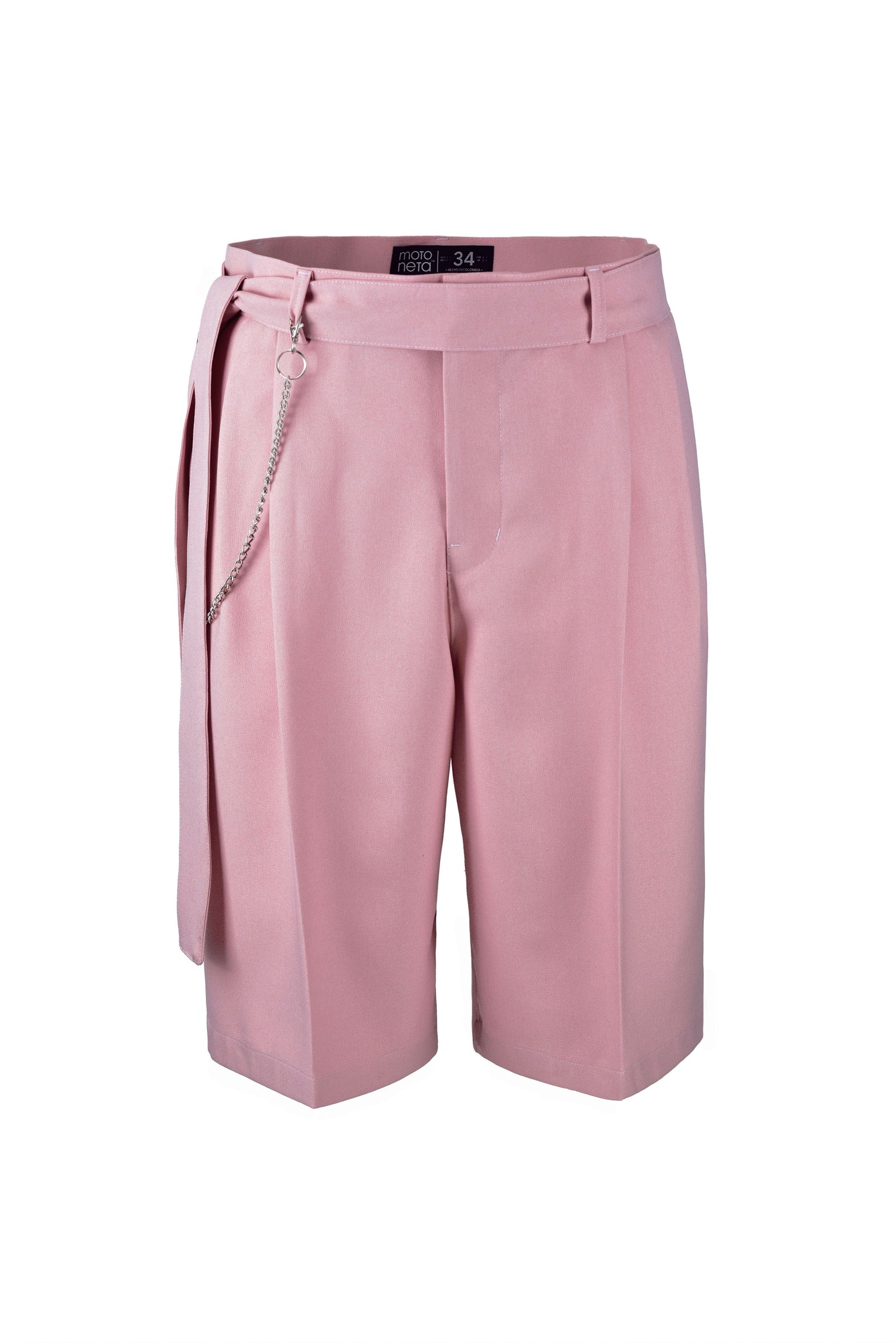 Tailored jort pink