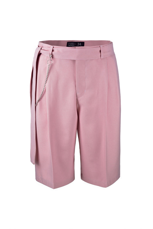 Tailored jort pink