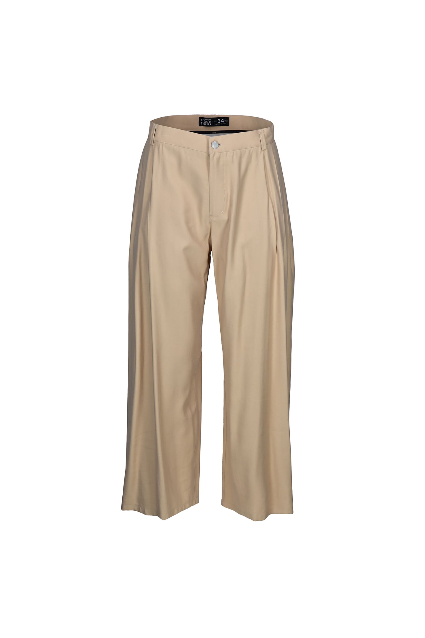 Pantalon ultra wide leg beige
