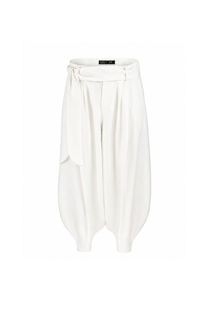 Pantalon harem yoga marfil