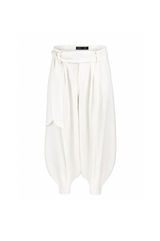 Pantalon harem yoga marfil