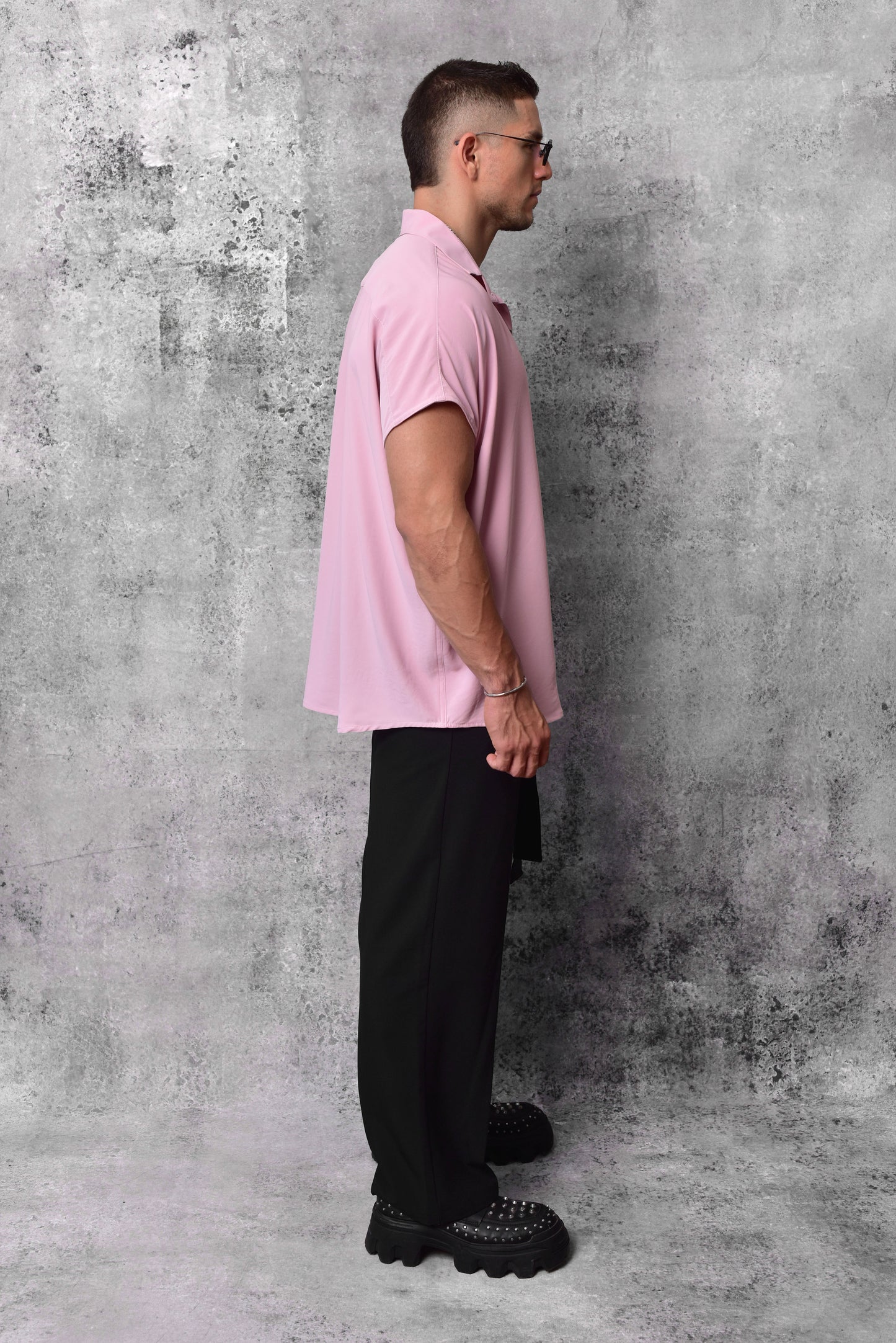 Bluson oversize extragrande palo de rosa