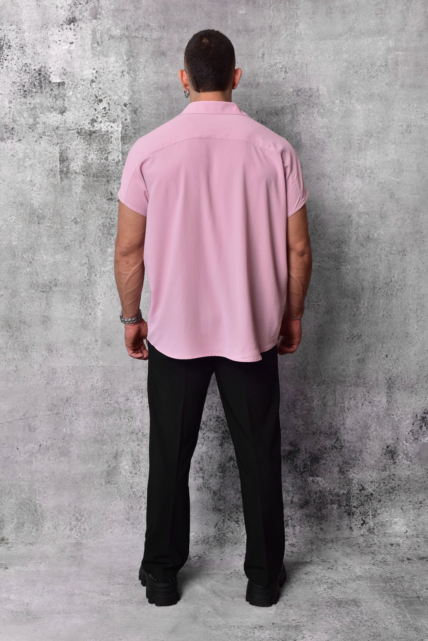 Bluson oversize extragrande palo de rosa