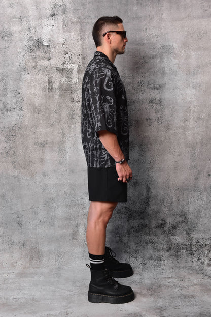 Camisa boxy fit escorpio wire black