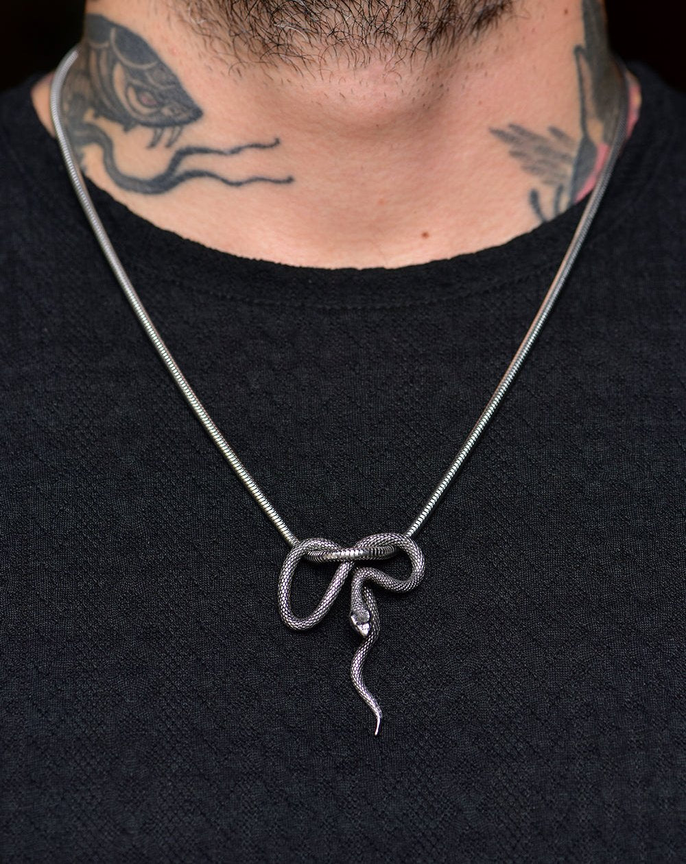 Snake pedant necklace 60cm