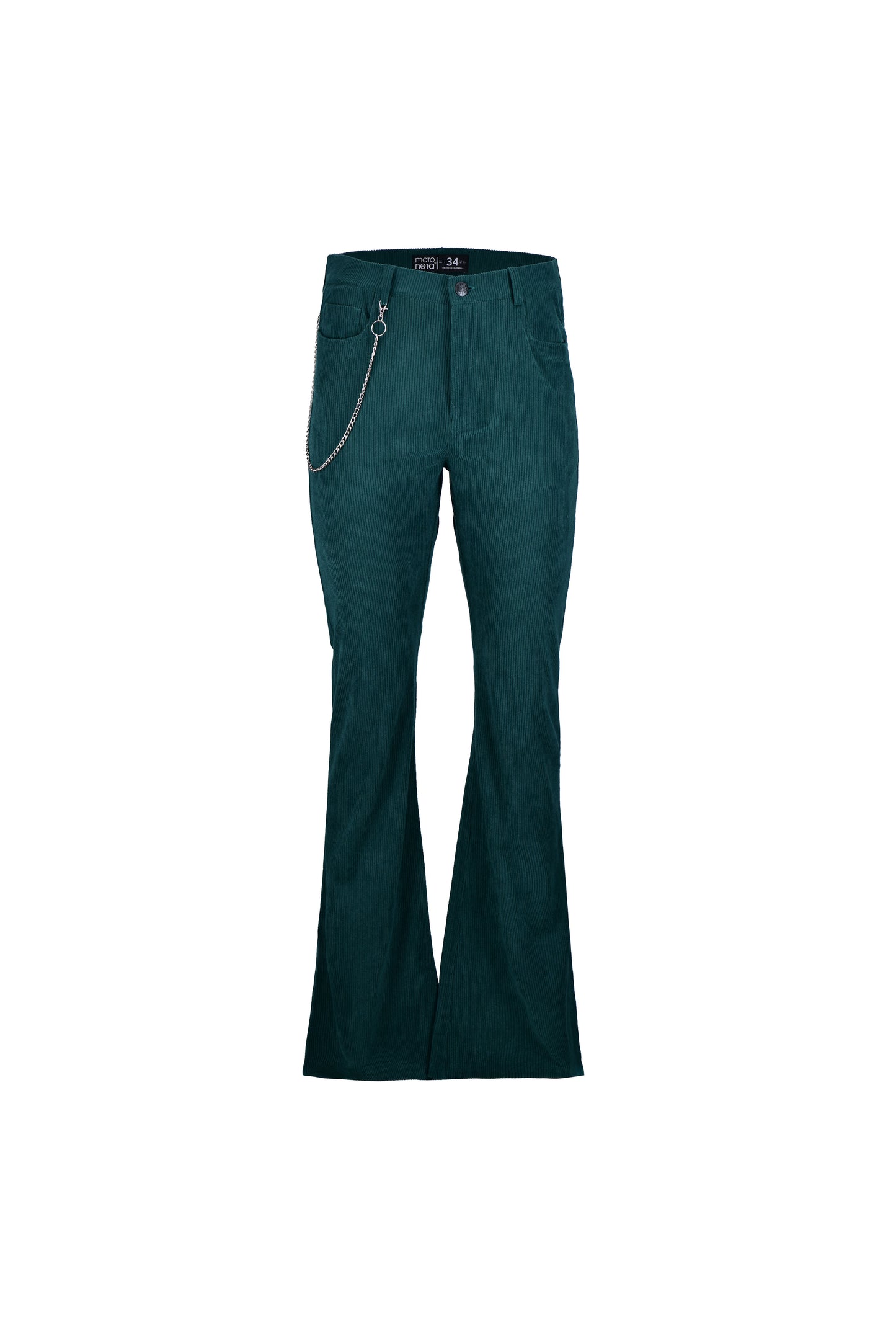 Pantalon flared pana esmeralda