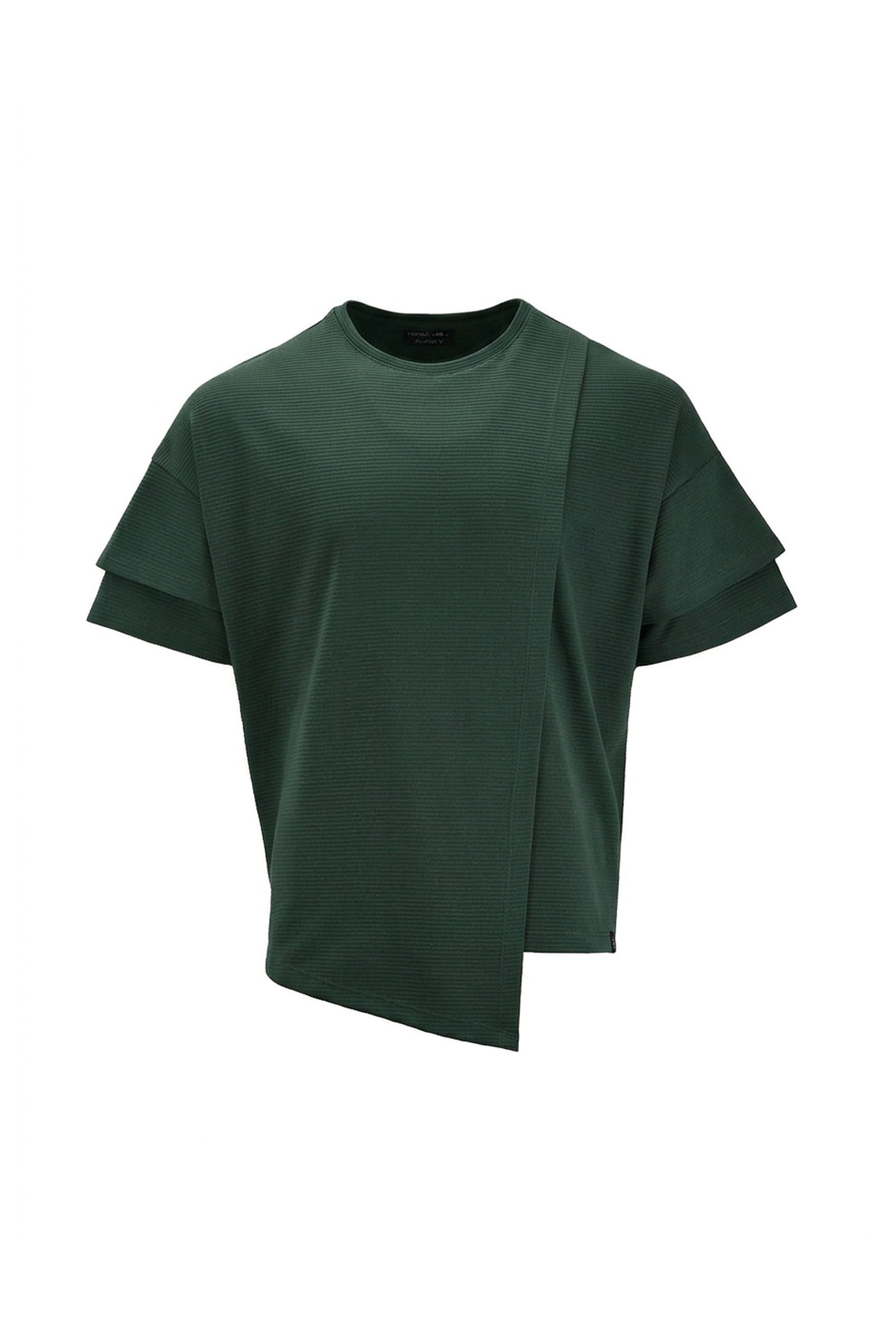 Camiseta oversize layering verde pino