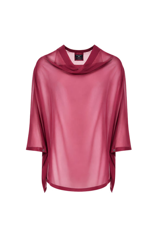 Bluson oversize velo ghost wine